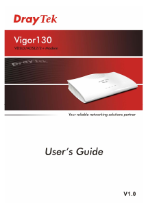 Manual DrayTek Vigor130 Modem