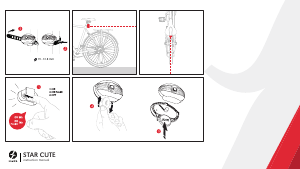 Manuale Spanninga Star Cute Luce della bicicletta