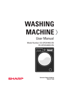 Manual Sharp ES-GFC8144W3 Washing Machine