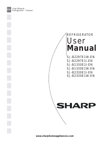 Handleiding Sharp SJ-B1330E1I-EN Koel-vries combinatie