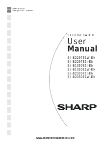 Handleiding Sharp SJ-B2297E1I-EN Koel-vries combinatie