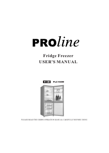 Manual Proline PLC150W Fridge-Freezer