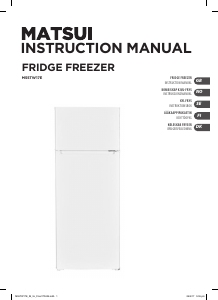 Manual Matsui M55TW17E Fridge-Freezer