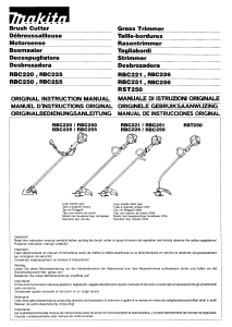 Bedienungsanleitung Makita RBC226 Rasentrimmer