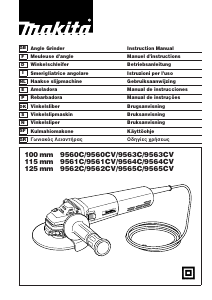 Manuale Makita 9560C Smerigliatrice angolare