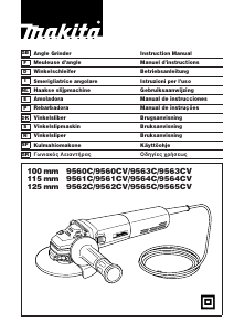 Handleiding Makita 9561C Haakse slijpmachine