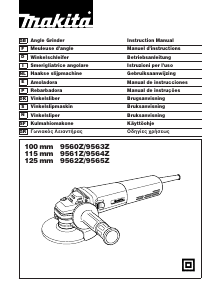 Manuale Makita 9561Z Smerigliatrice angolare