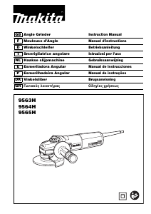 Manual de uso Makita 9563H Amoladora angular