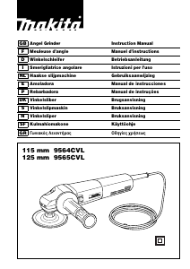 Manuale Makita 9564CVL Smerigliatrice angolare