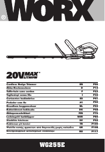 Mode d’emploi Worx WG255E Taille-haies