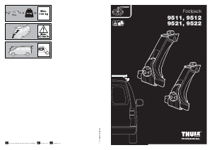 Manual de uso Thule 9511 Barra de techo