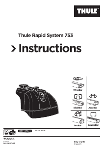 Instrukcja Thule Rapid System 753 Belka dachowy