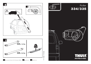 Manual Thule Roller 335 Barras de tejadilho