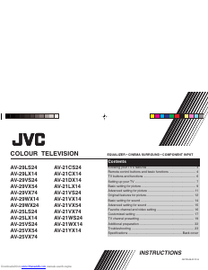 Manual JVC AV-21CS24 Television