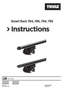 Kullanım kılavuzu Thule Smart Rack 784 Tavan çubuğu