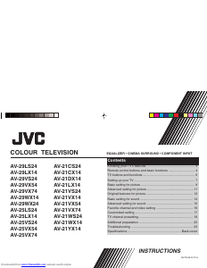Manual JVC AV-21DX14 Television