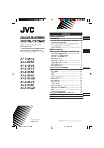 Manual JVC AV-1406AE Television