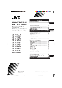 Manual JVC AV-2106WE Television