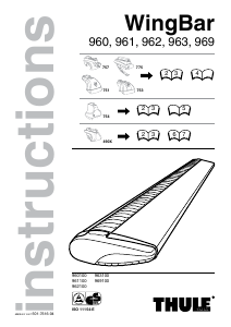 Handleiding Thule WingBar 960 Dakdrager