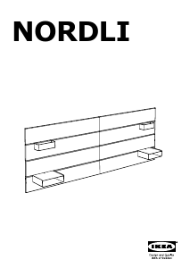 Handleiding IKEA NORDLI (140-160) Hoofdeinde