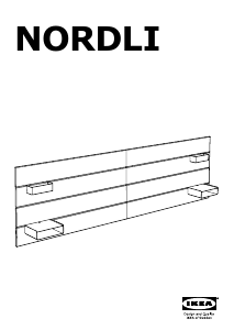 Manuál IKEA NORDLI (180-193) Opěrka za postel