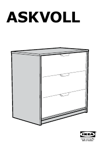 Εγχειρίδιο IKEA ASKVOLL (70x41x68) Συρταριέρα