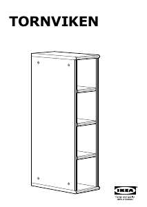 Посібник IKEA TORNVIKEN (20x37x80) Стінна шафа