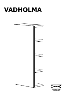 Handleiding IKEA VADHOLMA (20x37x80) Kast