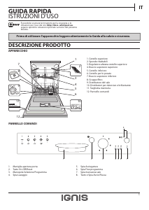 Manuale Ignis GBE 1B19 X Lavastoviglie