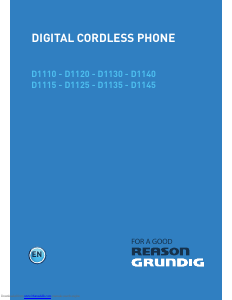 Manual Grundig D1145 Wireless Phone