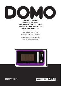 Bedienungsanleitung Domo DO2014G Mikrowelle