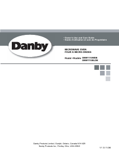 Mode d’emploi Danby DMW1110WDB Micro-onde