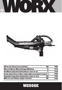 Manual Worx WG500E Leaf Blower