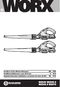 Handleiding Worx WG545 Bladblazer