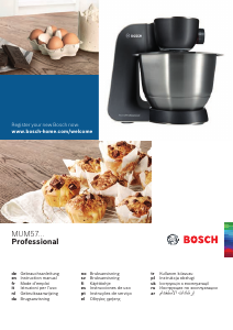 Manuale Bosch MUM57B22 Impastatrice planetaria