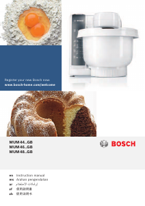 Handleiding Bosch MUM4807GB Standmixer