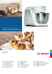 Kullanım kılavuzu Bosch MUM58234 Mikser standı