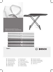 Kullanım kılavuzu Bosch TDN1700P Ütü masası