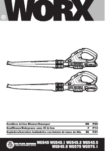 Manual Worx WG575.1 Leaf Blower