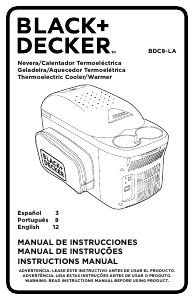 Manual Black and Decker BDC8-LA Cool Box