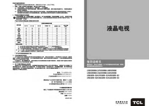 说明书 TCLL32E5200-3D液晶电视