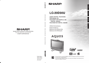 Handleiding Sharp AQUOS LC-20D30U LCD televisie