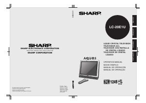 Manual Sharp AQUOS LC-20E1U LCD Television