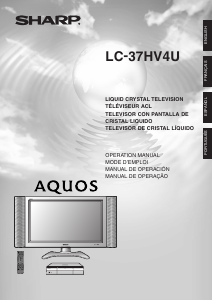 Manual Sharp AQUOS LC-37HV4U LCD Television