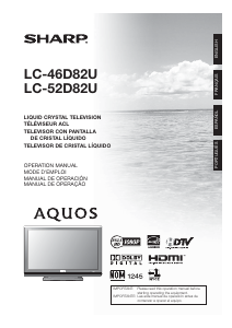 Handleiding Sharp AQUOS LC-46D82U LCD televisie