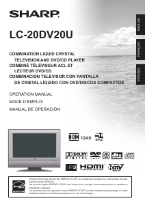 Handleiding Sharp LC-20DV20U LCD televisie