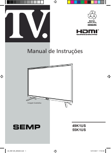 Manual Semp 49K1US Televisor LED