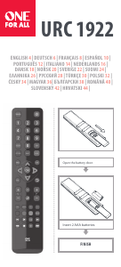 Manual de uso One For All URC 1922 Thomson Control remoto