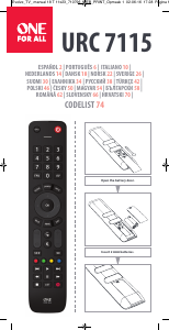 Bruksanvisning One For All URC 7115 Evolve TV Fjärrkontroll