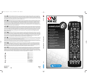 Manual de uso One For All URC 8060 Kameleon 6 Control remoto